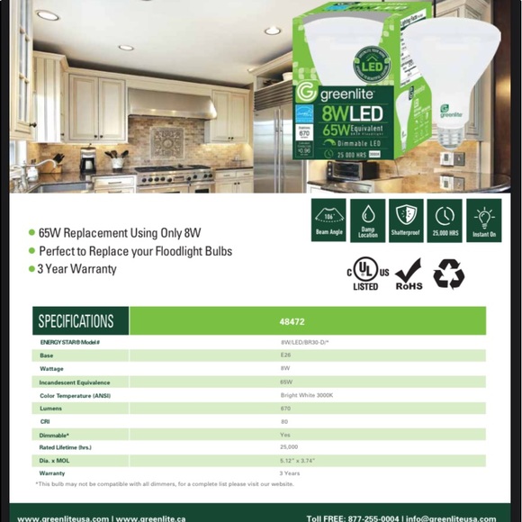 LED Floodlight Bulbs 🟣 - Picture 2 of 5